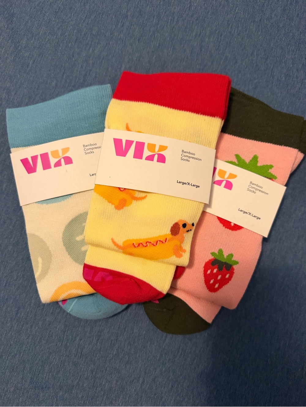 NWT VIX Bamboo Compression Socks - set of three